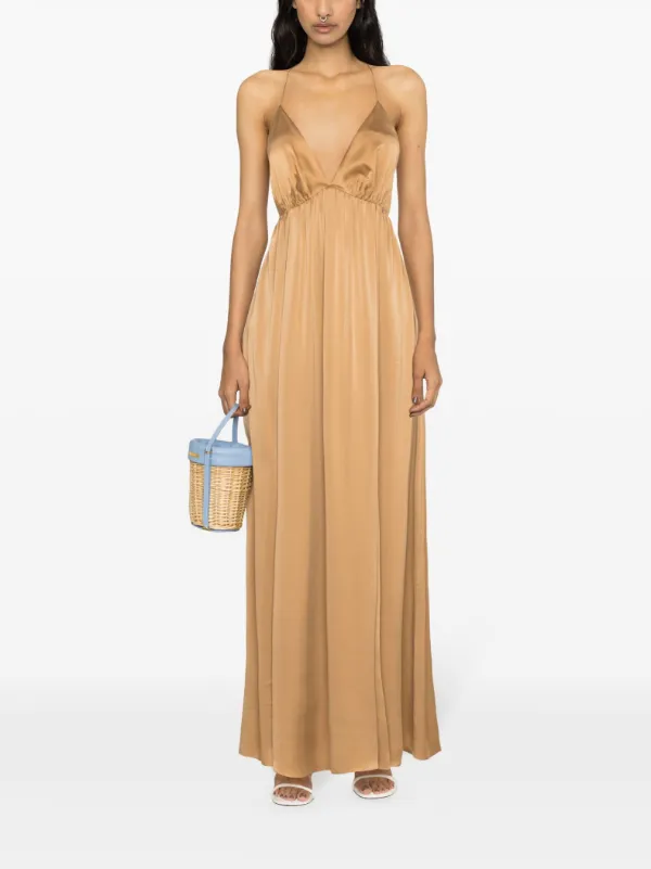 ZIMMERMANN open back Silk Maxi Dress Farfetch