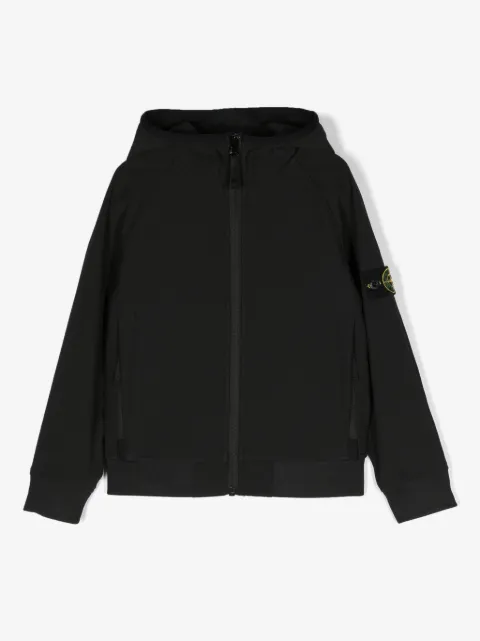 Stone Island Junior コンパスパッチ フーデッドジャケット