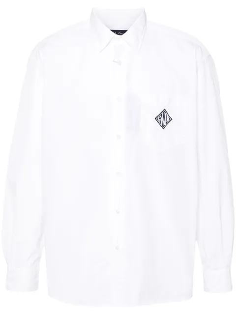 Ralph Lauren Purple Label logo-print cotton shirt