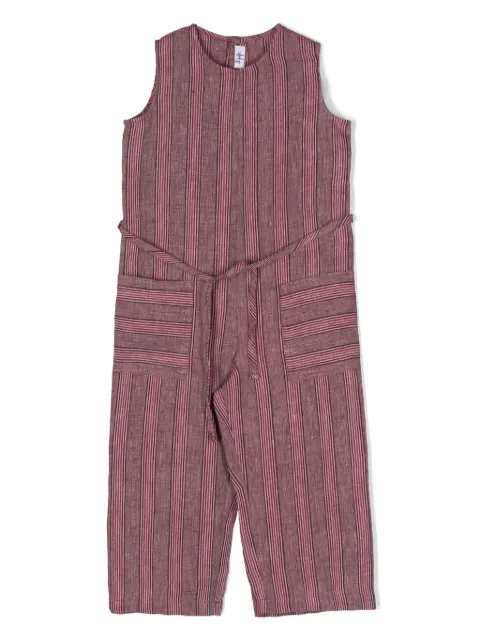 Il Gufo striped linen jumpsuit