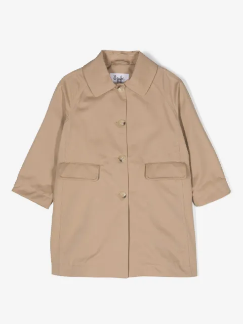 Il Gufo gabardine-weave trench coat