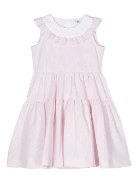 Il Gufo vestido midi con motivo de rayas