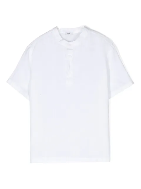 Il Gufo band-collar linen shirt