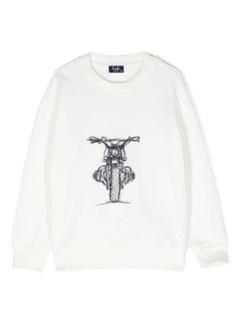 Il Gufo graphic-print cotton sweatshirt