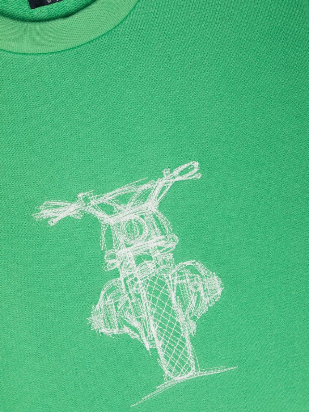 Shop Il Gufo Motorbike-embroidered Sweatshirt In Green