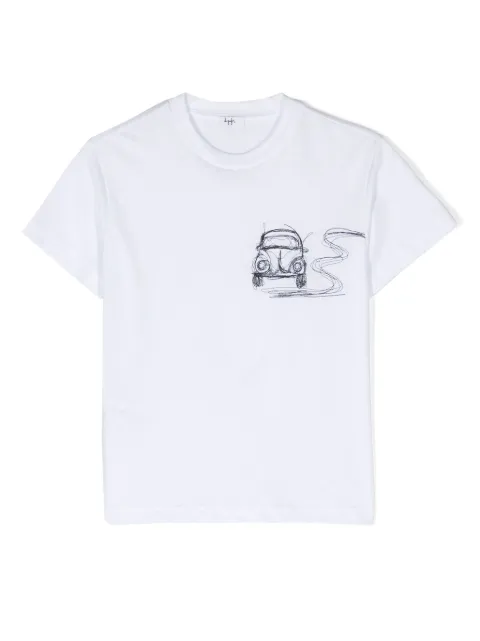 Il Gufo embroidered-motif cotton T-shirt
