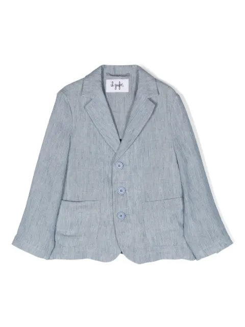 Il Gufo single-breasted linen blazer