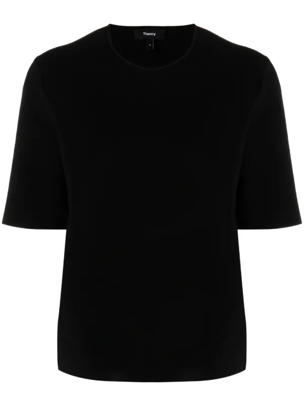 Theory Short-sleeve Jersey T-shirt in Black