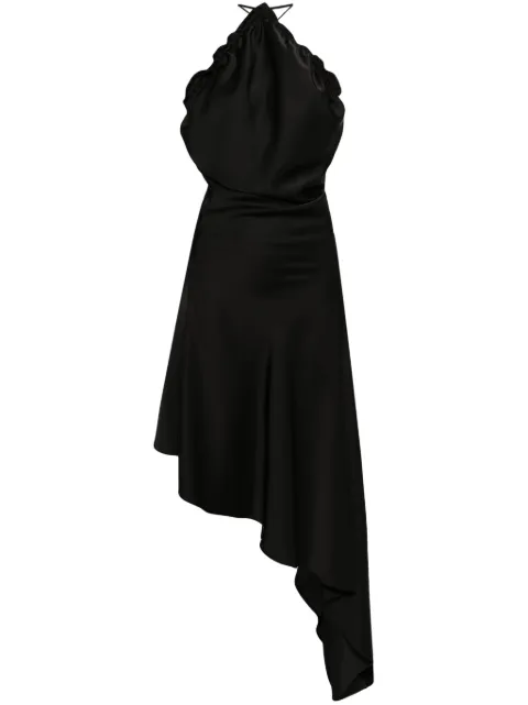 The Attico vestido midi con diseño asimétrico