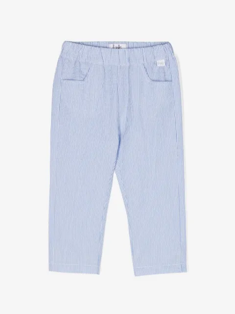 Il Gufo striped seersucker trousers