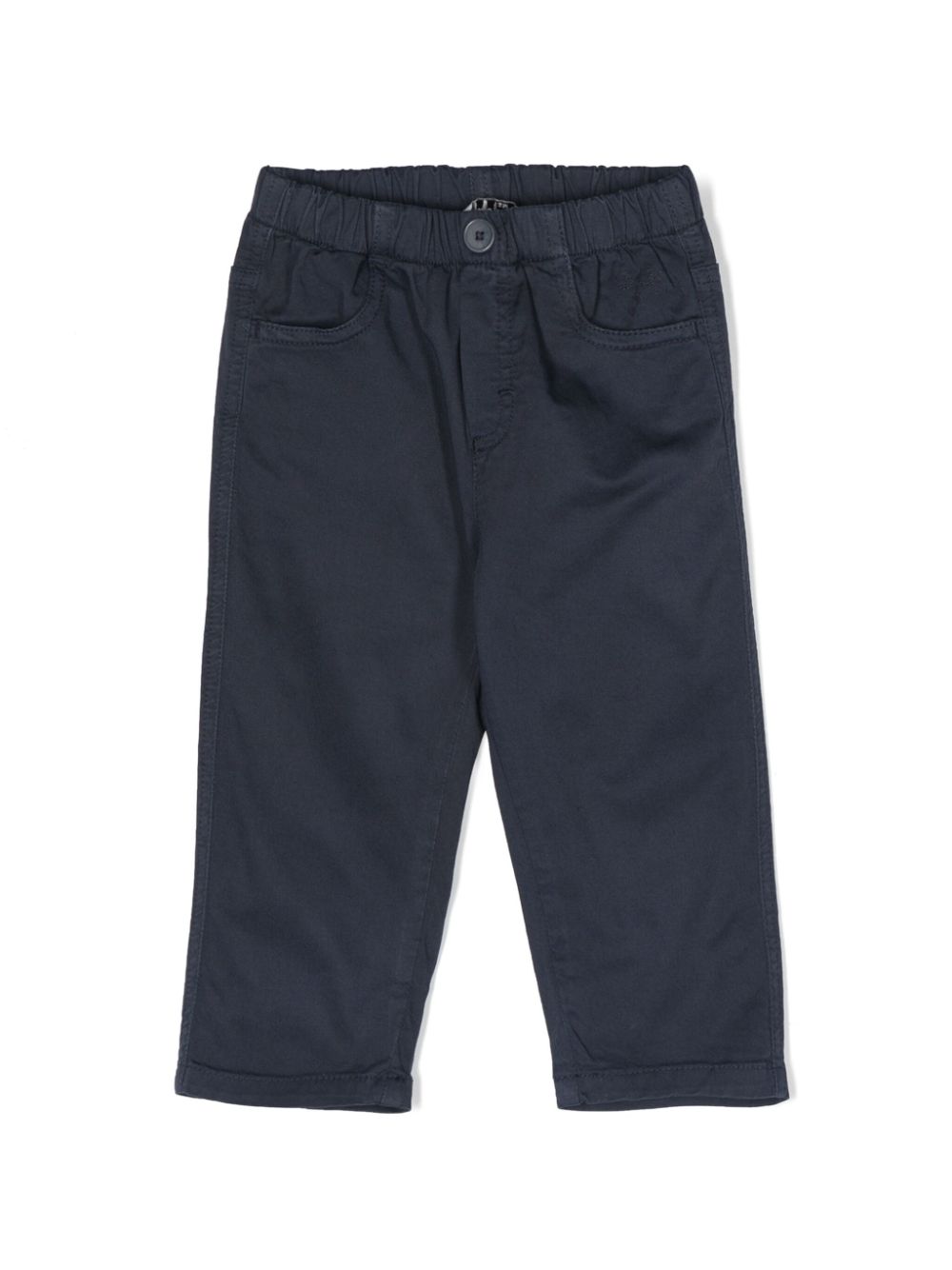 il gufo pantalon gabardine à coupe droite - bleu