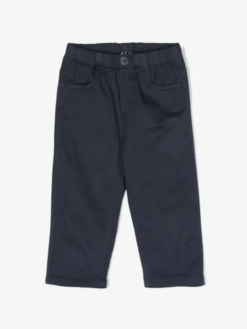 Il Gufo pantalon Gabardine à coupe droite