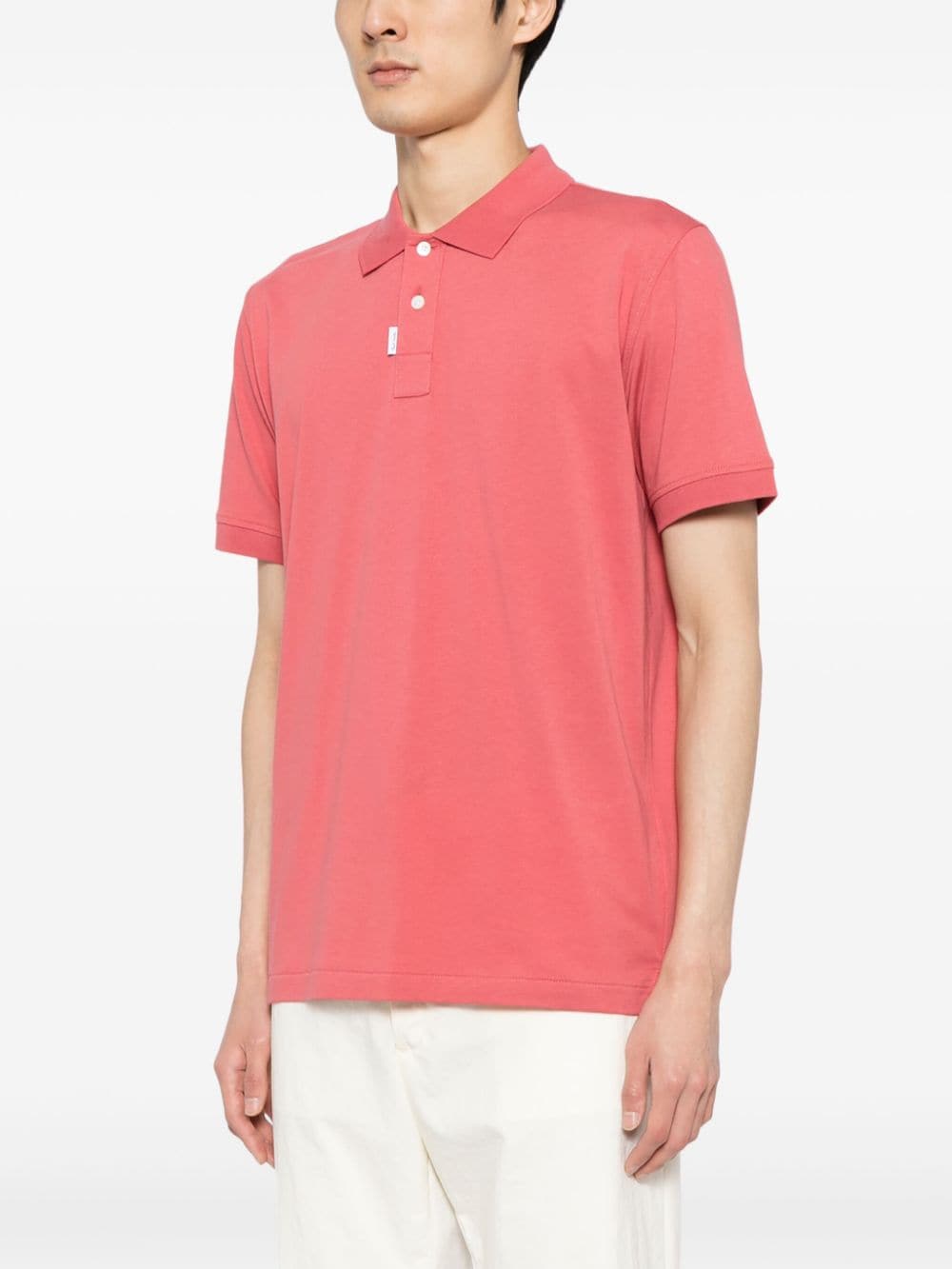 Shop Ps By Paul Smith Short-sleeve Cotton Polo Shirt In Pink