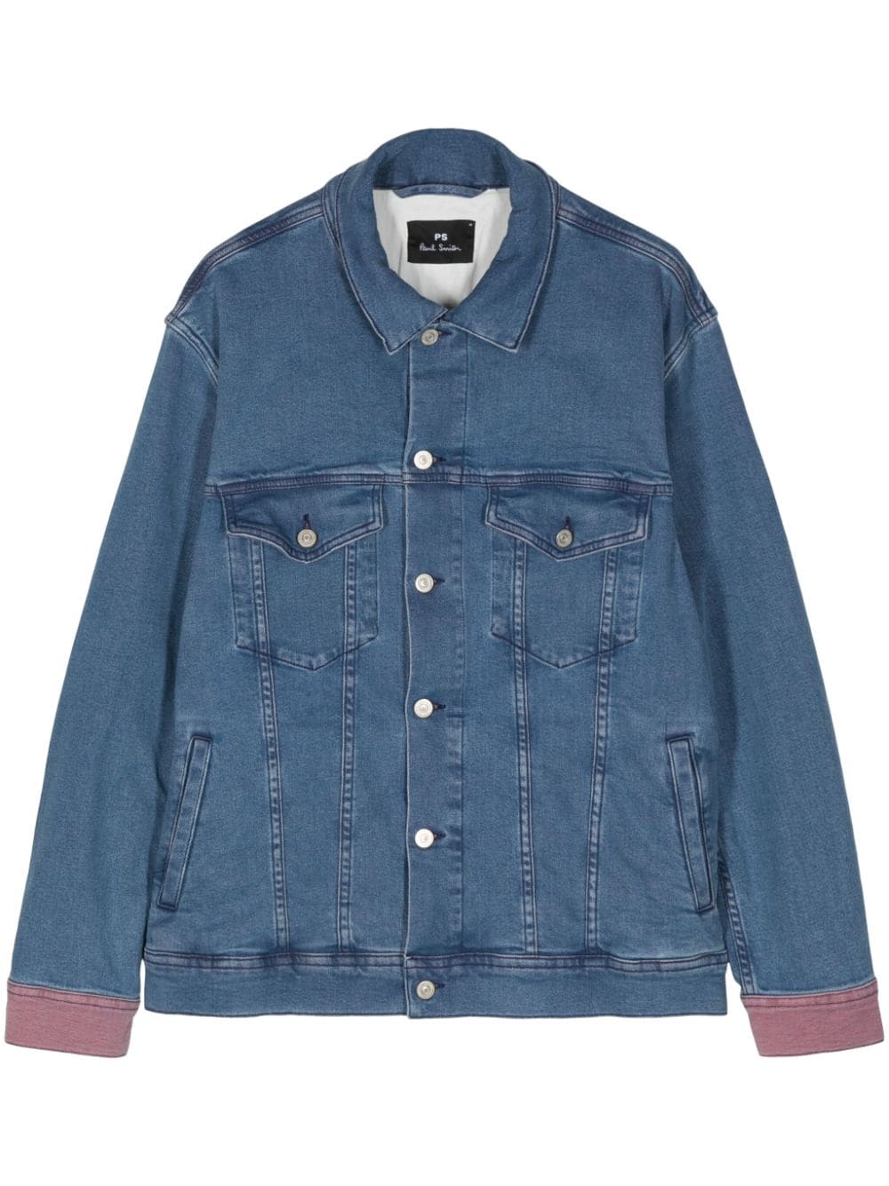 Ps By Paul Smith Trucker Denim Jacket In Blue