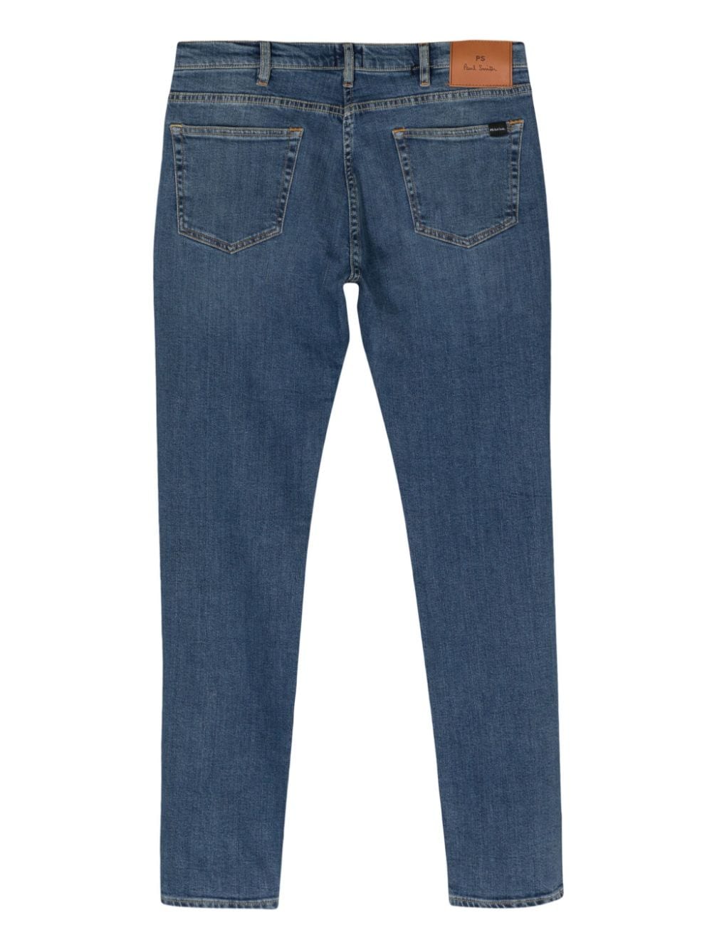 Shop Ps By Paul Smith Mid-rise Slim-cut Jeans In Blue