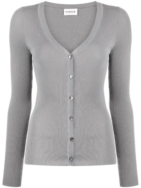 P.A.R.O.S.H. V-neck ribbed cardigan