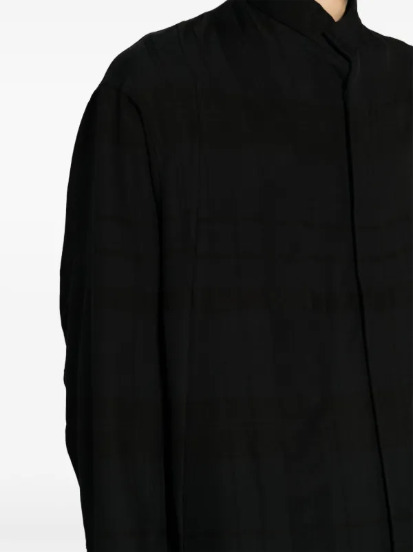 Julius Longline button up Shirt Black FARFETCH AE