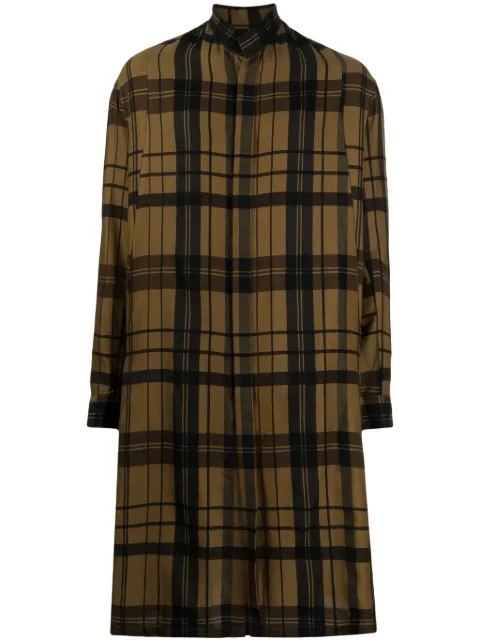 Julius check-print shirt 