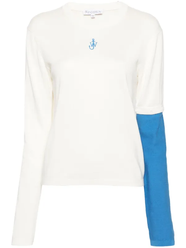 JW Anderson ロゴ プルオーバー | ホワイト | FARFETCH JP