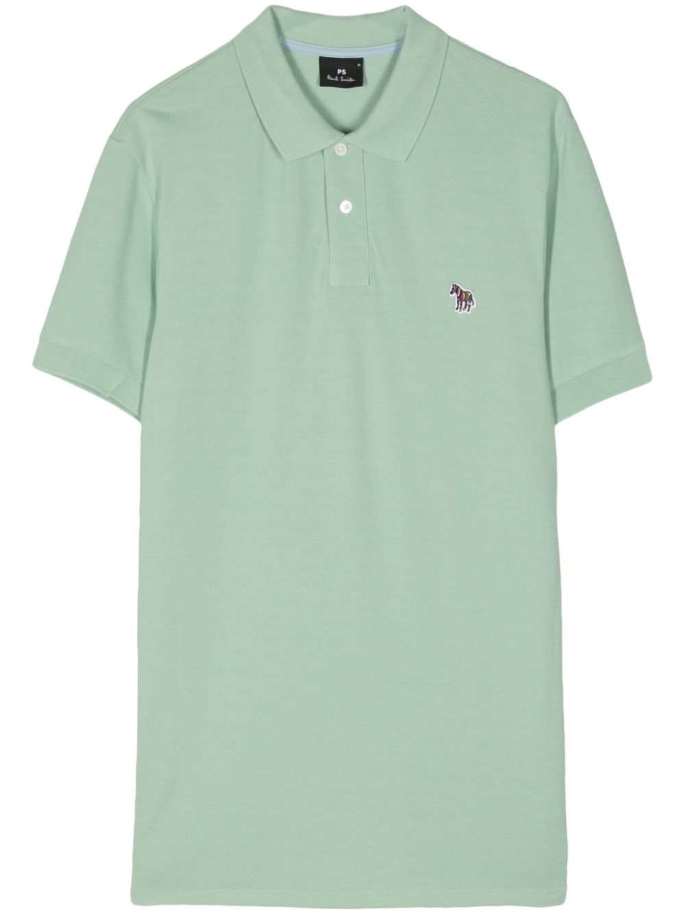 Ps By Paul Smith Logo-embroidered Cotton Polo Shirt In Grün