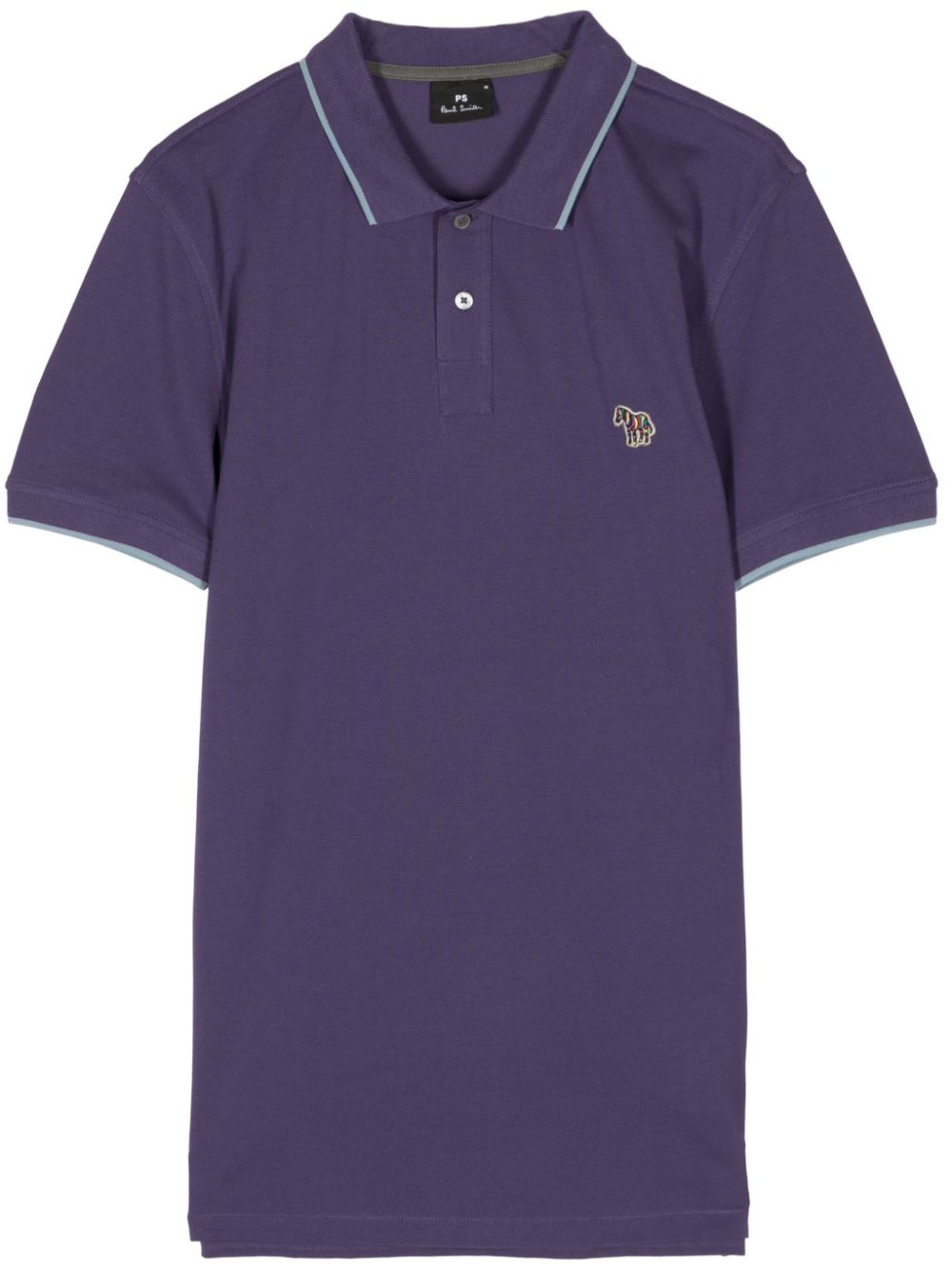Ps By Paul Smith Appliqué-detail Polo Shirt In Purple