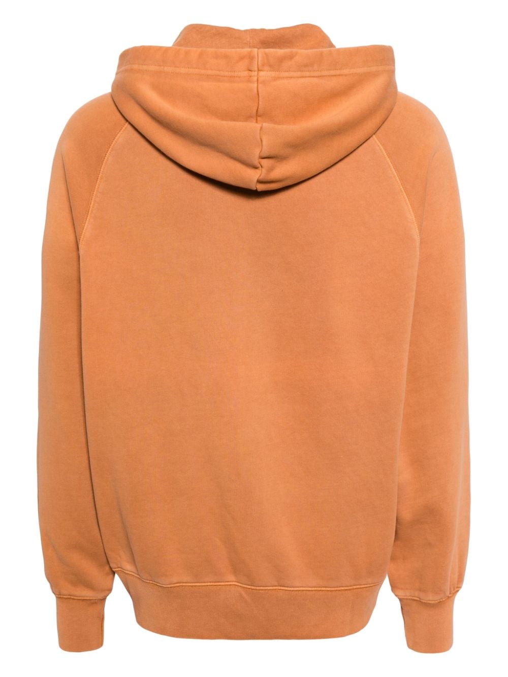 Shop Ps By Paul Smith Drawstring Cotton Hoodie In Orange