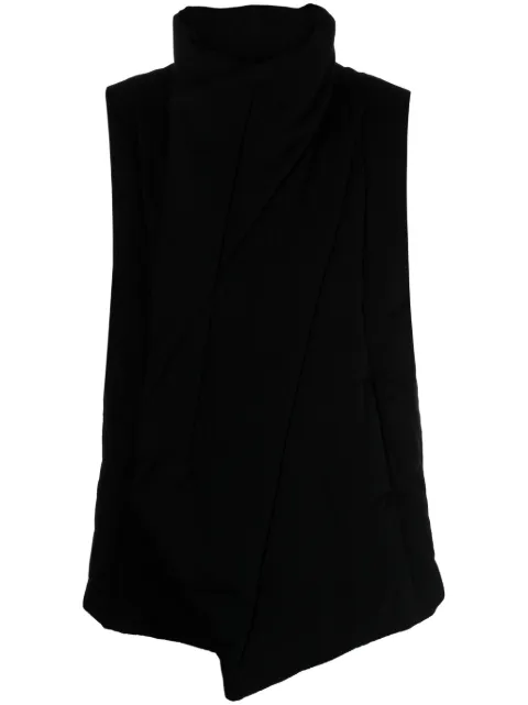 Julius asymmetric long-sleeve vest