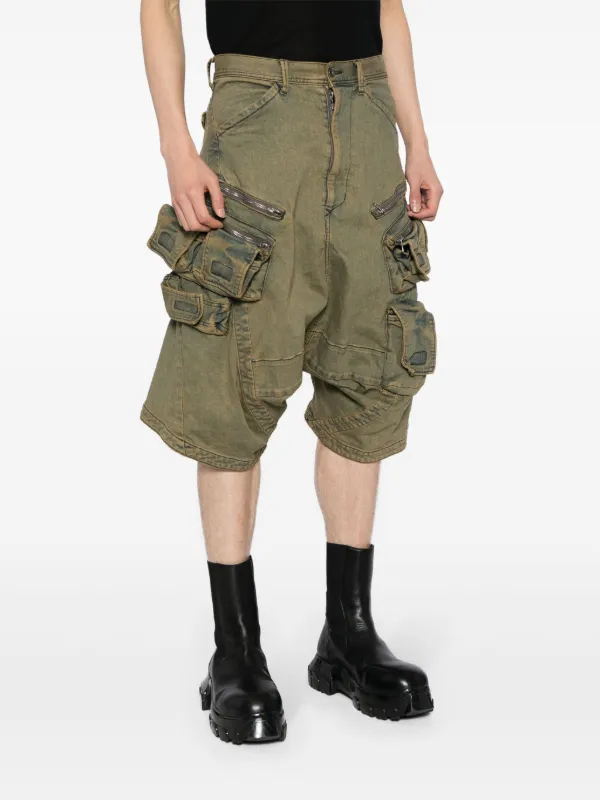 Julius mid-rise drop-crotch Shorts | Black | FARFETCH