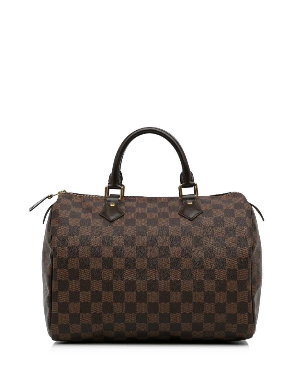 Louis Vuitton 2017 pre-owned Damier Ebène Speedy 30 bag - Bruin