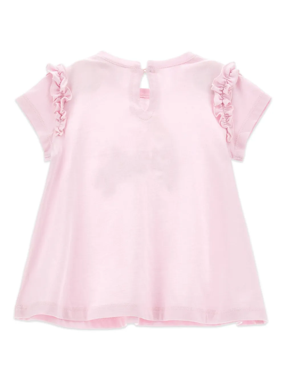 Monnalisa T-shirt met bloemenprint - Roze