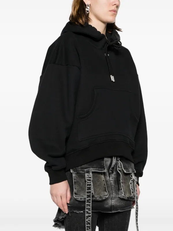 Off-White logo-embroidered Cotton Hoodie Black FARFETCH EG