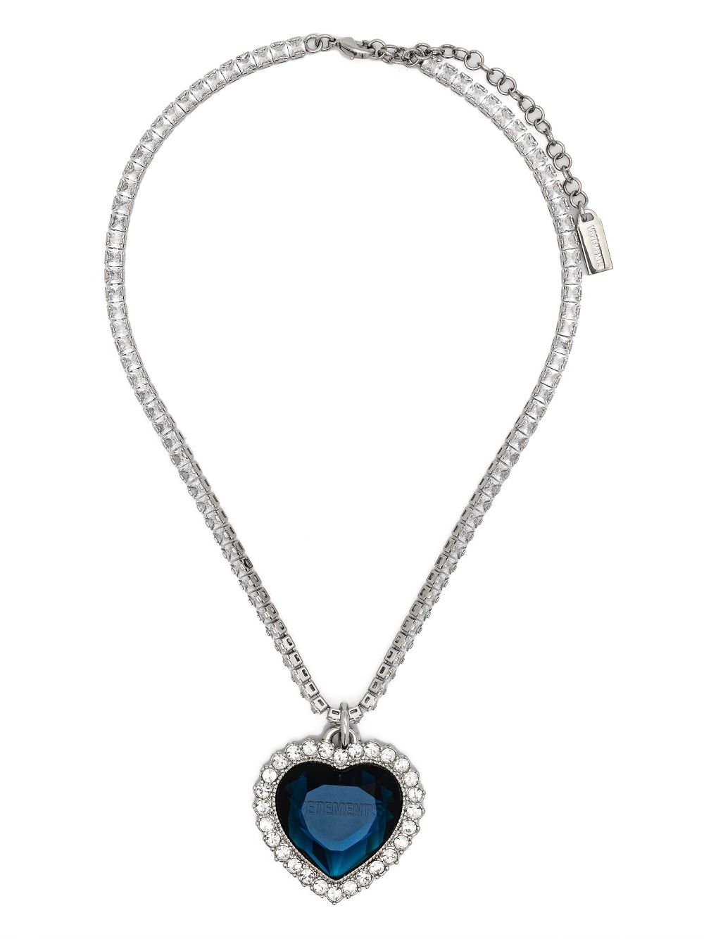 VETEMENTS heart-pendant crystal-embellished Necklace - Farfetch