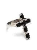 Dolce & Gabbana crystal-embellished cross ring - Black