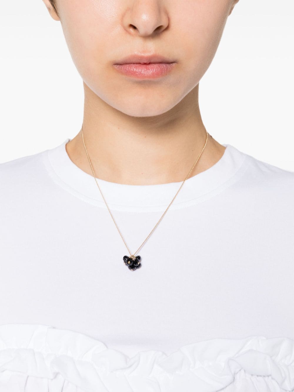 Shop Isabel Marant Polly Pendant Necklace In Gold