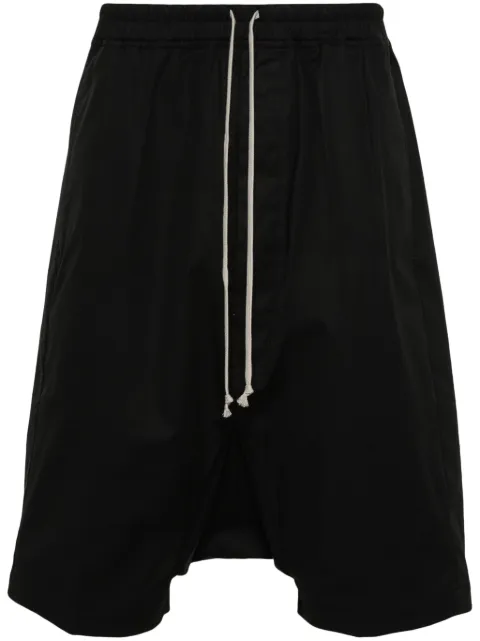 Rick Owens poplin drop-crotch shorts