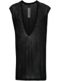 Rick Owens Dyan semi-sheer cotton top - Black