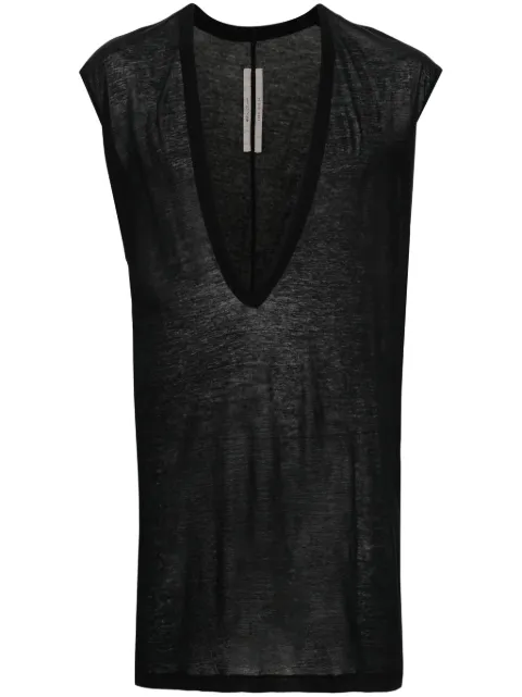 Rick Owens Dyan semi-sheer cotton top