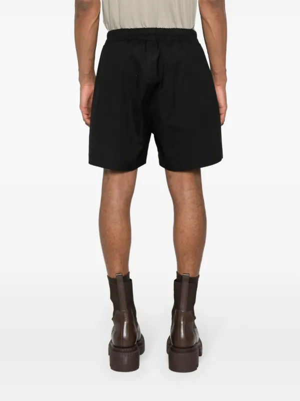 Rick Owens Bela Boxers Poplin Shorts | Black | FARFETCH CA