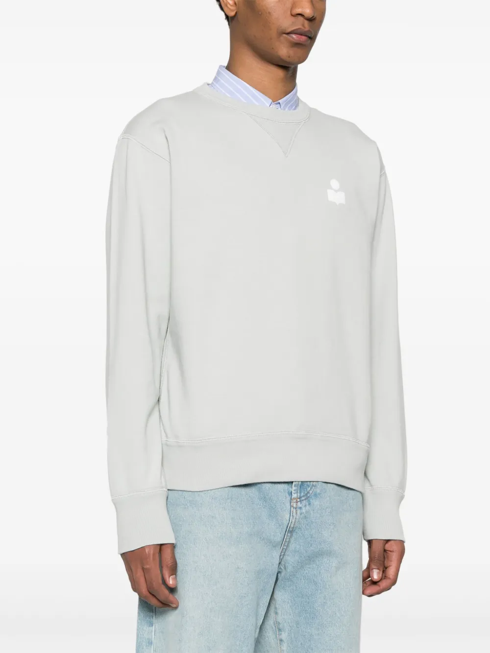 MARANT Mikoy sweater met logoprint Blauw