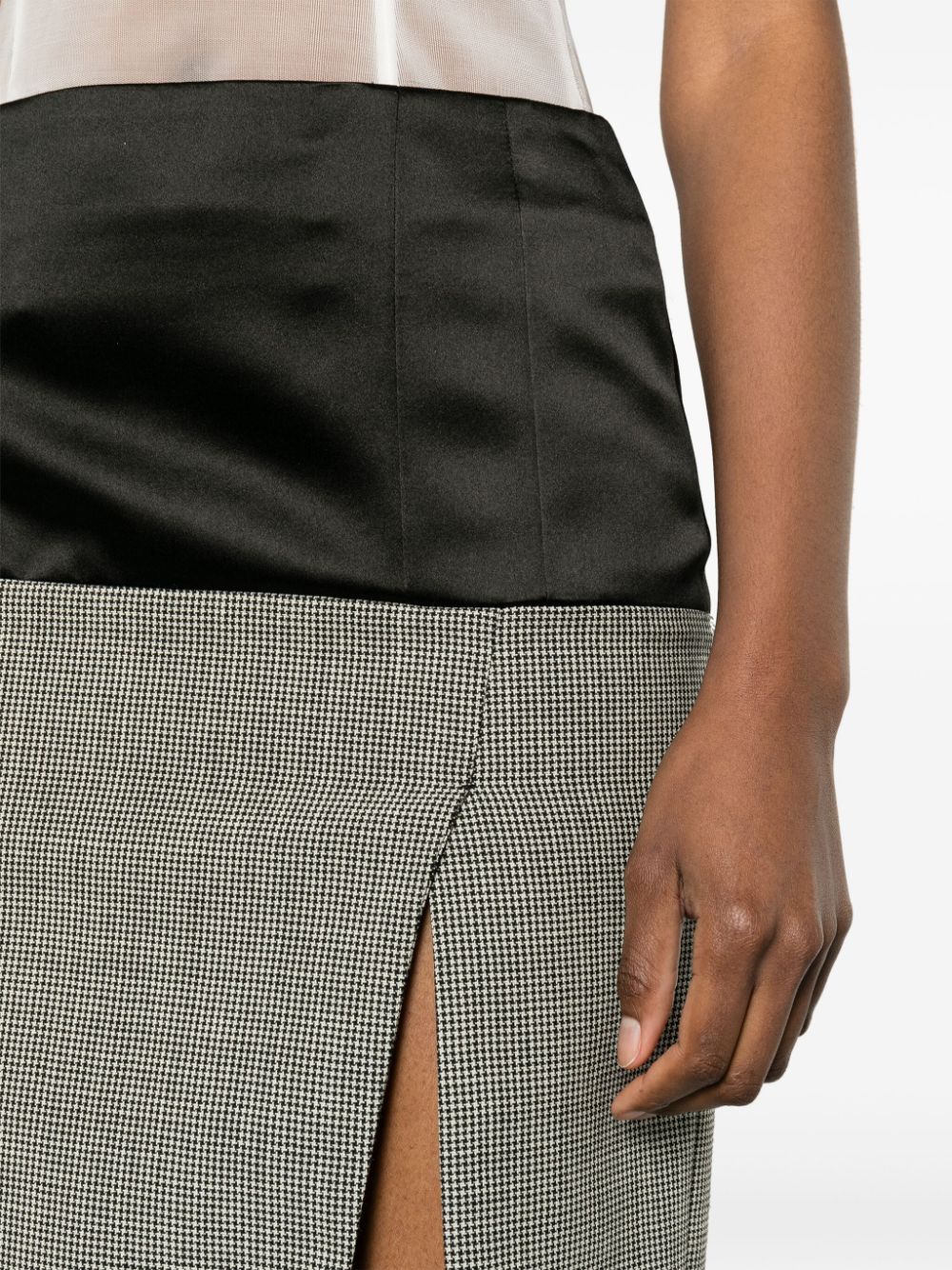 Shop Givenchy Panelled Tailored Pencil Skirt In Black