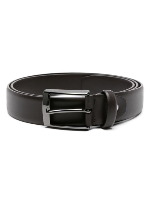 Pal Zileri engraved-buckle leather belt