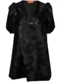 Stine Goya Brethel swirl-jacquard minidress - Black