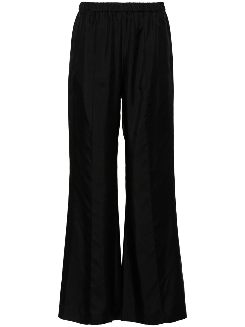Dorothee Schumacher Sensual Coolness Silk Trousers In Black