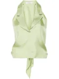 Dorothee Schumacher Sensual Coolness silk vest - Green