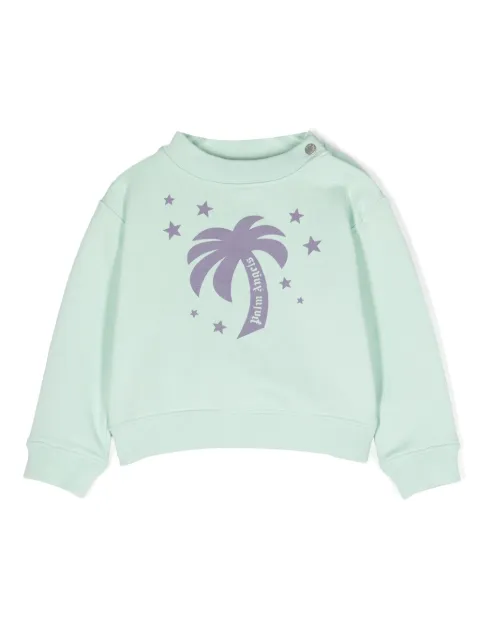 Palm Angels Kids سويت شيرت 'بام ستارز' قطن
