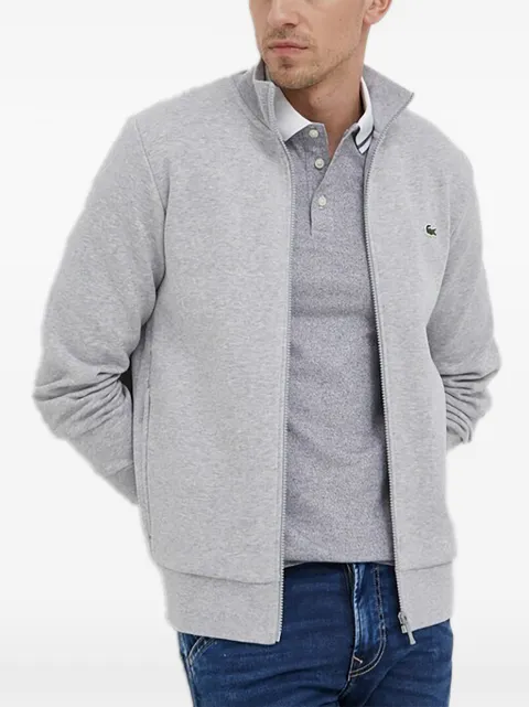 Lacoste zip-up collar knitwear