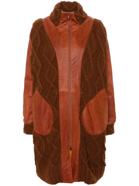 A.N.G.E.L.O. Vintage Cult abrigo con panel tejido 2000