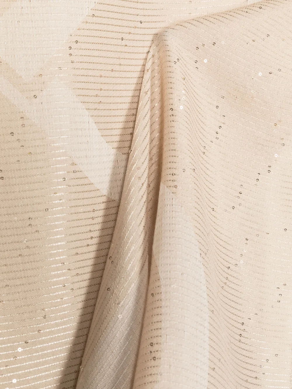 TWINSET sequin-embellished scarf - Beige
