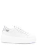 TWINSET platform leather sneakers - White