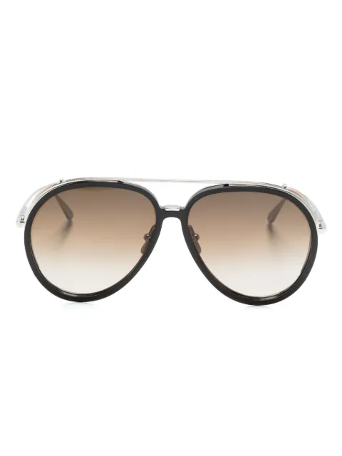 Linda Farrow Maverick pilot-frame sunglasses